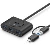 Ugreen USB 3.0 Hub z USB-C 3.1 OTG adapterjem 1M - box Ugreen USB 3.0 Hub z USB-C 3.1 OTG adapterjem 1M - box