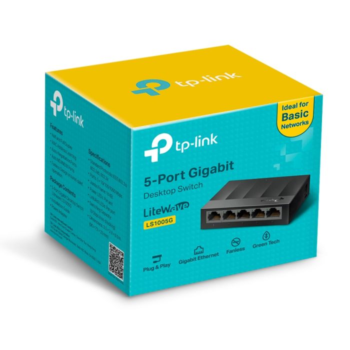 TP-LINK LS1005G 5 port Gigabit mrežno stikalo / switch TP-LINK LS1005G 5 port Gigabit mrežno stikalo / switch