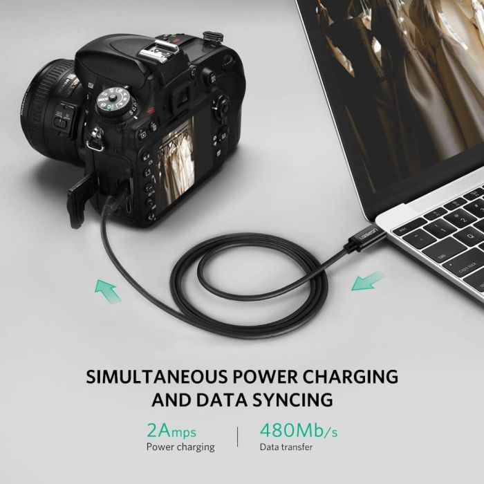 Ugreen kabel USB-C 2.0 (M) na Mini USB 5Pin moški - polybag Ugreen kabel USB-C 2.0 (M) na Mini USB 5Pin moški - polybag