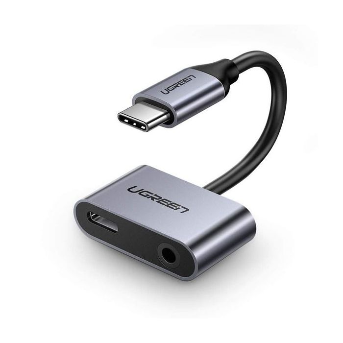 Ugreen USB-C na 3.5mm + USB-C Hub Adapter - box Ugreen USB-C na 3.5mm + USB-C Hub Adapter - box