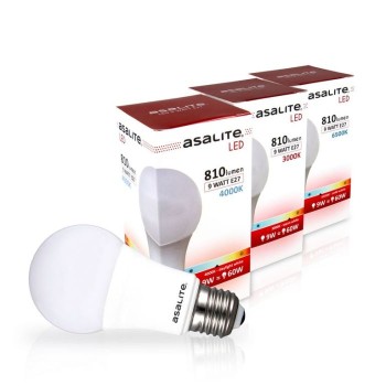 ASALITE LED sijalka E27 9W 4000K 810lm
