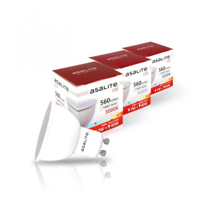 ASALITE LED sijalka GU10 5W 4000K 410lm ASALITE LED sijalka GU10 5W 4000K 410lm