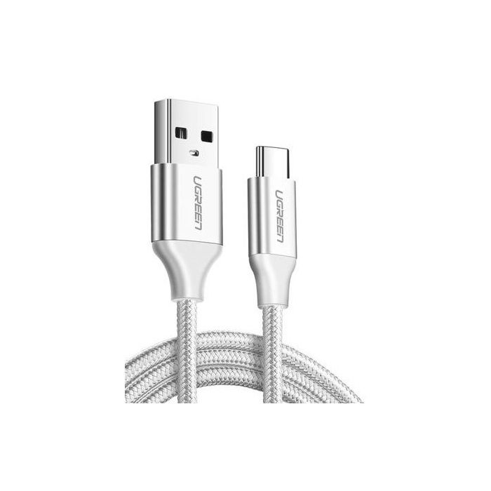 UGREEN USB 2.0 A na USB-C kabel 2m (bel) - polybag UGREEN USB 2.0 A na USB-C kabel 2m (bel) - polybag