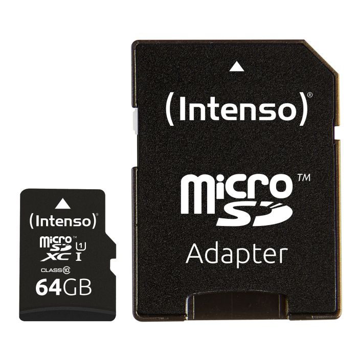Intenso 64GB microSDXC UHS-I Class 10 Premium spominska kartica Intenso 64GB microSDXC UHS-I Class 10 Premium spominska kartica