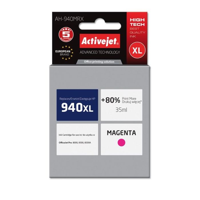 ActiveJet magenta črnilo HP 940XL C4908AE ActiveJet magenta črnilo HP 940XL C4908AE