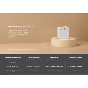 AQARA ENOJNO RELEJNO STIKALO ZIGBEE SSM-U02 brez nevtralnega vodnika AQARA ENOJNO RELEJNO STIKALO ZIGBEE SSM-U02 brez nevtralnega vodnika