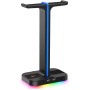 HAVIT Gamenote RGB LED stojalo za slušalke TH650 HAVIT Gamenote RGB LED stojalo za slušalke TH650