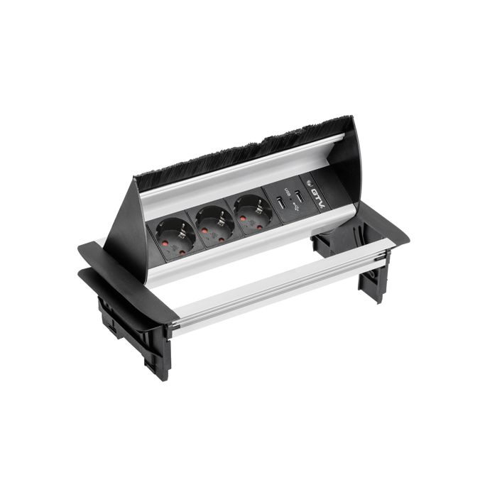 GTV vgradna vtičnica za pisarne 3x 230V + 2x USB GTV vgradna vtičnica za pisarne 3x 230V + 2x USB