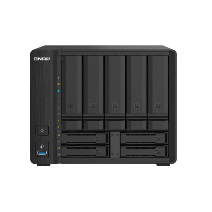 QNAP NAS za 9 diskov, 4GB ram, 2x 10Gb SFP+, 2x 2.5Gb mreža QNAP NAS za 9 diskov, 4GB ram, 2x 10Gb SFP+, 2x 2.5Gb mreža