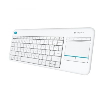 Brezžična tipkovnica Logitech K400 Plus Wireless Touch bela (Unifying, SLO gravura) Brezžična tipkovnica Logitech K400 Plus Wireless Touch bela (Unifying, SLO gravura)