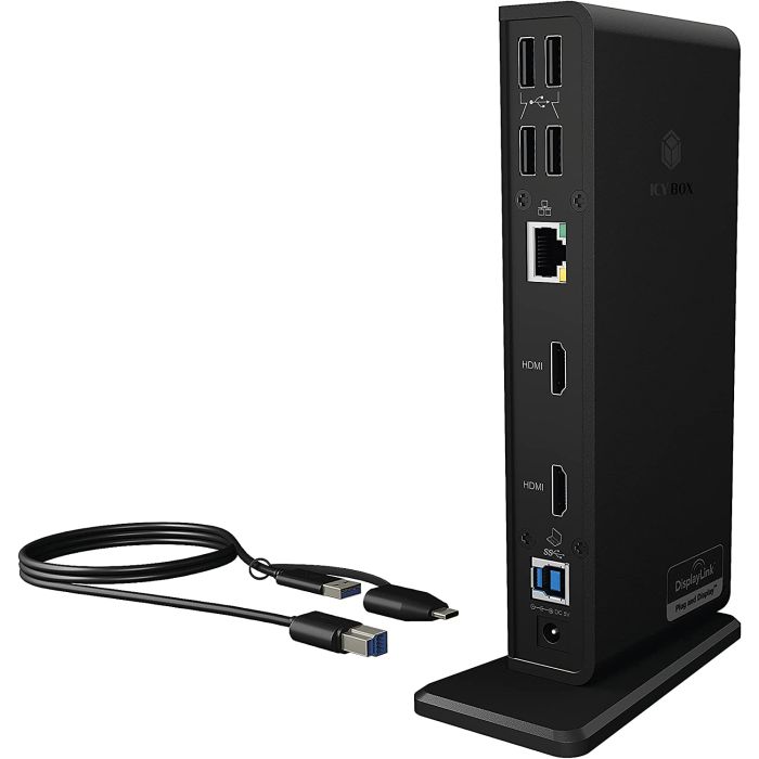 Icybox IB-DK2251AC Multi-Docking USB-C priklopna postaja Icybox IB-DK2251AC Multi-Docking USB-C priklopna postaja