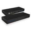 Icybox IB-DK2245AC Docking USB-C priklopna postaja z dvojnim video priključkom Icybox IB-DK2245AC Docking USB-C priklopna postaja z dvojnim video priključkom