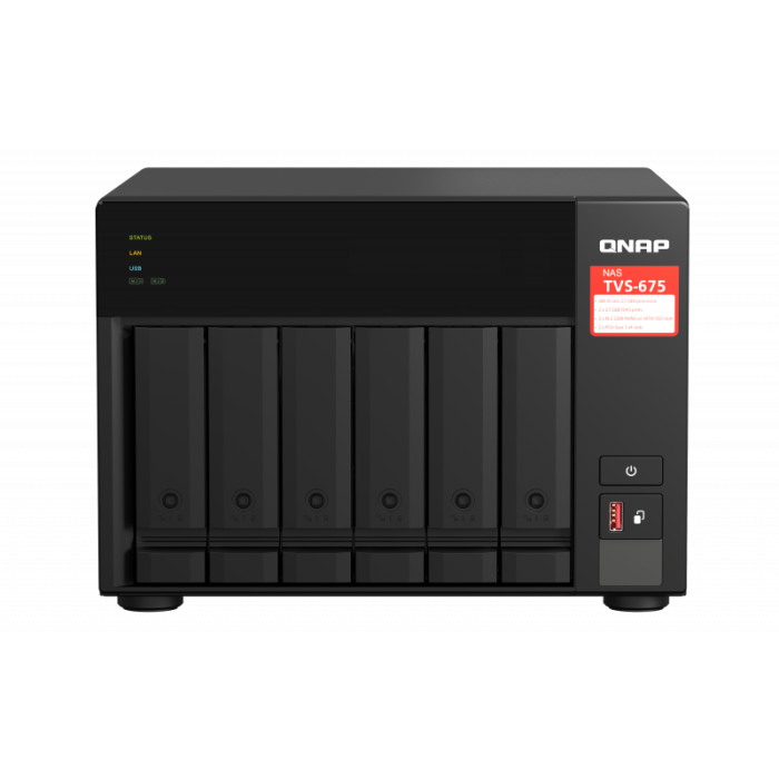 QNAP NAS strežnik za 6 diskov, 8GB ram, 2,5Gb mreža QNAP NAS strežnik za 6 diskov, 8GB ram, 2,5Gb mreža