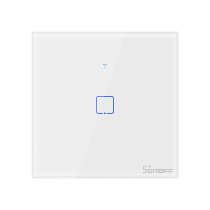 SONOFF pametno stensko stikalo Wi-Fi + RF433 enojno T1EU1C-TX SONOFF pametno stensko stikalo Wi-Fi + RF433 enojno T1EU1C-TX