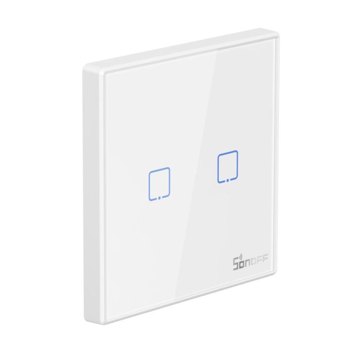 SONOFF brezžično pametno stensko stikalo 433MHz dvojno T2EU2C-RF SONOFF brezžično pametno stensko stikalo 433MHz dvojno T2EU2C-RF