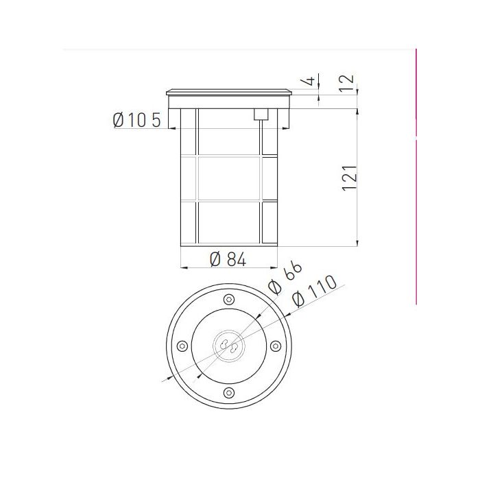 GTV zunanja talna svetilka ALFA-O 1x GU10 230V IP67 GTV zunanja talna svetilka ALFA-O 1x GU10 230V IP67
