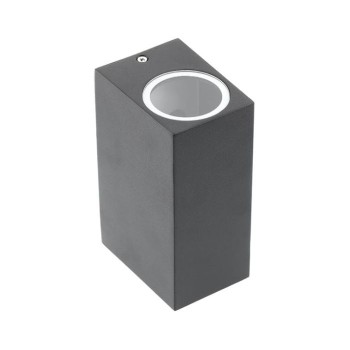 GTV zunanja stenska svetilka TIAGO 2x GU10 230V IP54, črna