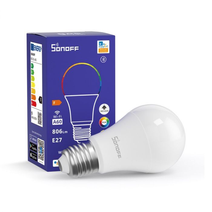 SONOFF Wi-Fi/Bluetooth pametna LED sijalka E27 9W RGB SONOFF Wi-Fi/Bluetooth pametna LED sijalka E27 9W RGB