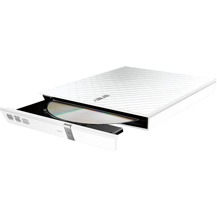 ASUS SDRW-08D2S-U LITE DVD+/-RW 8X USB slim zunanji zapisovalnik - bel ASUS SDRW-08D2S-U LITE DVD+/-RW 8X USB slim zunanji zapisovalnik - bel