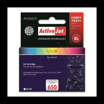ActiveJet barvno črnilo HP CZ102AE 650 ActiveJet barvno črnilo HP CZ102AE 650