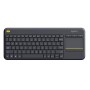Brezžična tipkovnica Logitech K400 Plus Wireless Touch črna (Unifying, SLO gravura) Brezžična tipkovnica Logitech K400 Plus Wireless Touch črna (Unifying, SLO gravura)