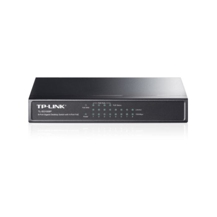 TP-LINK TL-SG1008P 8-port Gigabit Desktop Switch s 4-PoE porti TP-LINK TL-SG1008P 8-port Gigabit Desktop Switch s 4-PoE porti