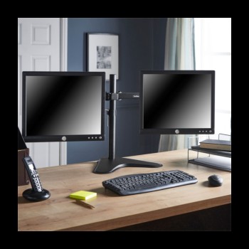 VonHaus dvojni namizni nosilec za dva monitorja do diagonale 32 VonHaus dvojni namizni nosilec za dva monitorja do diagonale 32