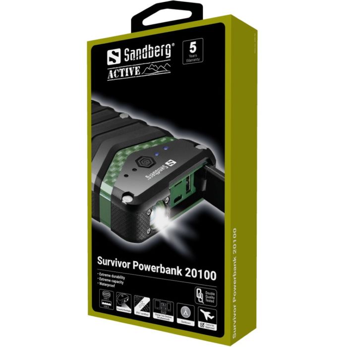Sandberg Survivor Powerbank 20100 prenosna baterija Sandberg Survivor Powerbank 20100 prenosna baterija