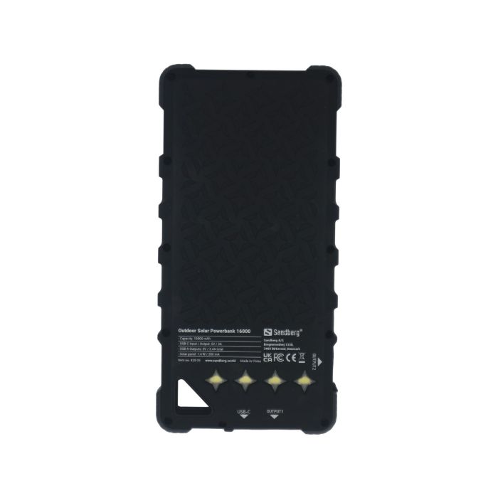 Sandberg Outdoor Solar Powerbank 16000 IP67 solarna prenosna baterija Sandberg Outdoor Solar Powerbank 16000 IP67 solarna prenosna baterija