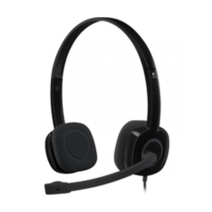 Logitech H151 slušalke stereo z mikrofonom - črne Logitech H151 slušalke stereo z mikrofonom - črne