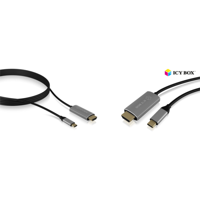 Icybox kabel iz USB-C na HDMI s podporo za 4k@60Hz Icybox kabel iz USB-C na HDMI s podporo za 4k@60Hz