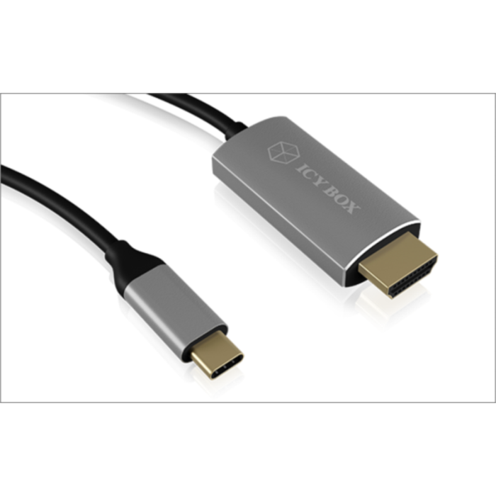 Icybox kabel iz USB-C na HDMI s podporo za 4k@60Hz Icybox kabel iz USB-C na HDMI s podporo za 4k@60Hz