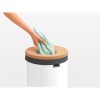 Brabantia koš za perilo 35L okrogel, bel Brabantia koš za perilo 35L okrogel, bel