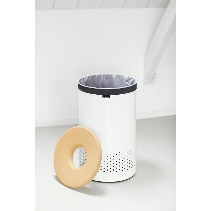 Brabantia koš za perilo 60L okrogel, bel Brabantia koš za perilo 60L okrogel, bel