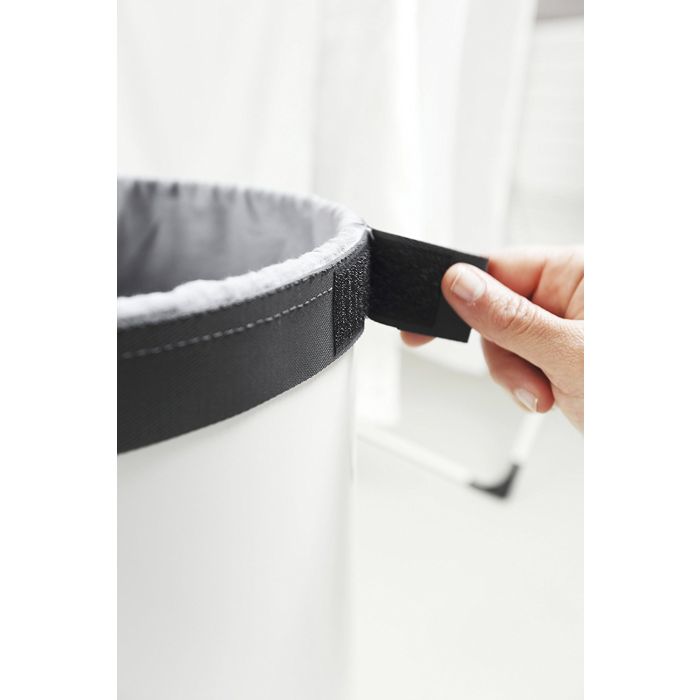 Brabantia koš za perilo 60L okrogel, bel Brabantia koš za perilo 60L okrogel, bel