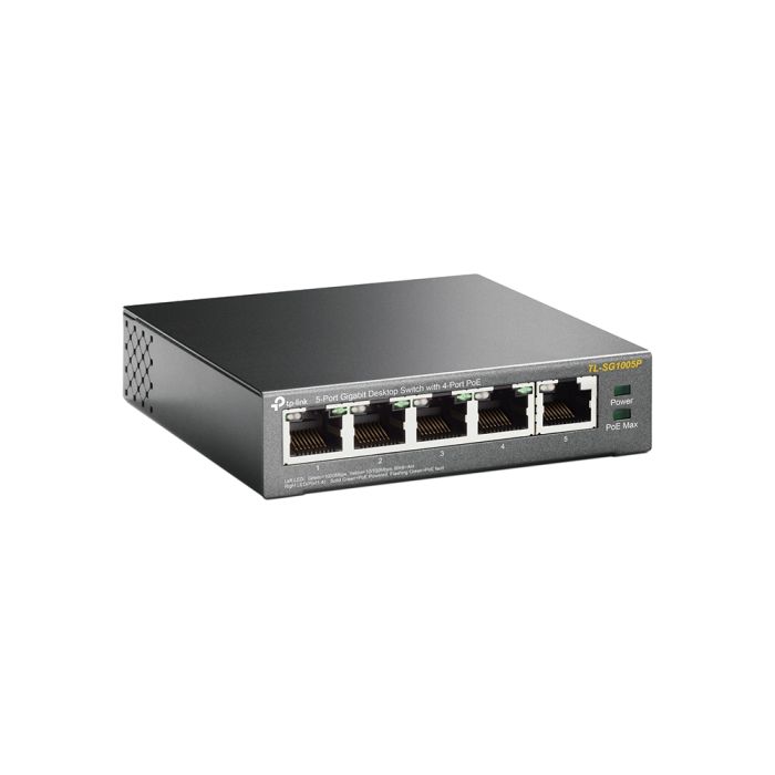 TP-Link TL-SG1005P 5-Port Gigabit Ethernet PoE stikalo TP-Link TL-SG1005P 5-Port Gigabit Ethernet PoE stikalo
