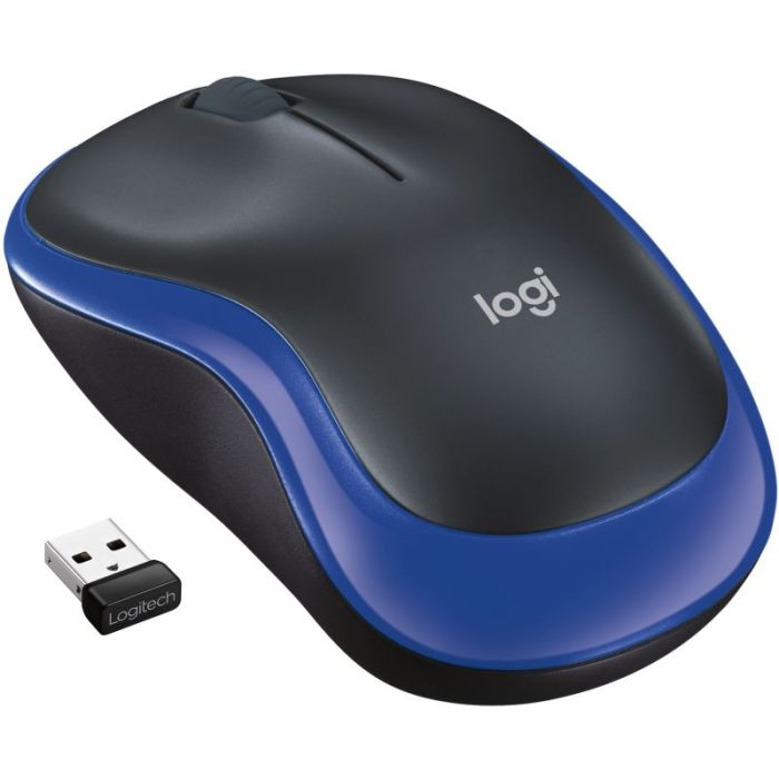 Brezžična optična miška Logitech M185 modra Brezžična optična miška Logitech M185 modra