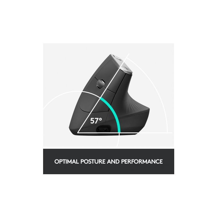 Logitech ergonomska miška cordless MX VERTICAL bluetooth, unifying, USB-C Logitech ergonomska miška cordless MX VERTICAL bluetooth, unifying, USB-C