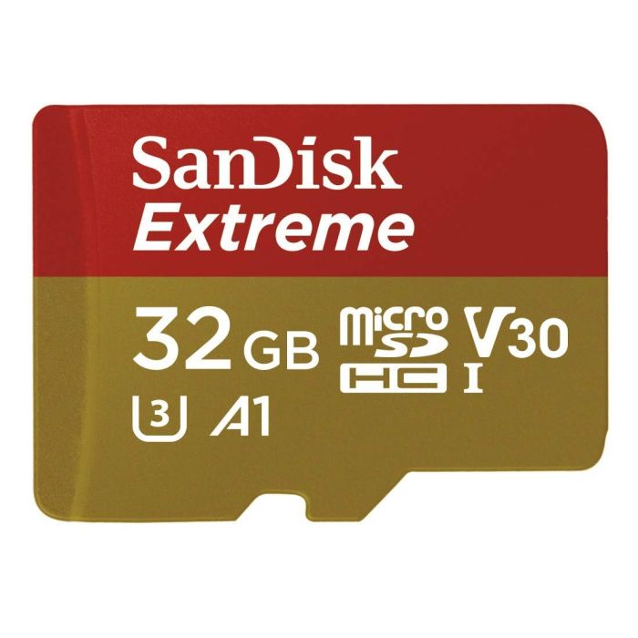 SanDisk 32GB Extreme Micro SDHC A1 CL10 V30 UHS-I U3 100MB/s Mobile spominska kartica + adapter SanDisk 32GB Extreme Micro SDHC A1 CL10 V30 UHS-I U3 100MB/s Mobile spominska kartica + adapter