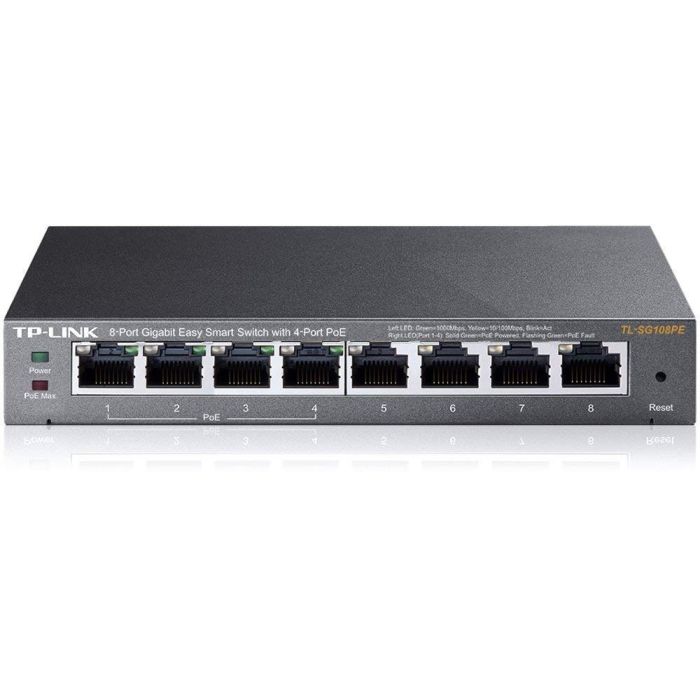 TP-Link 8-Portno Gigabit PoE Easy Smart Managed stikalo TP-Link 8-Portno Gigabit PoE Easy Smart Managed stikalo