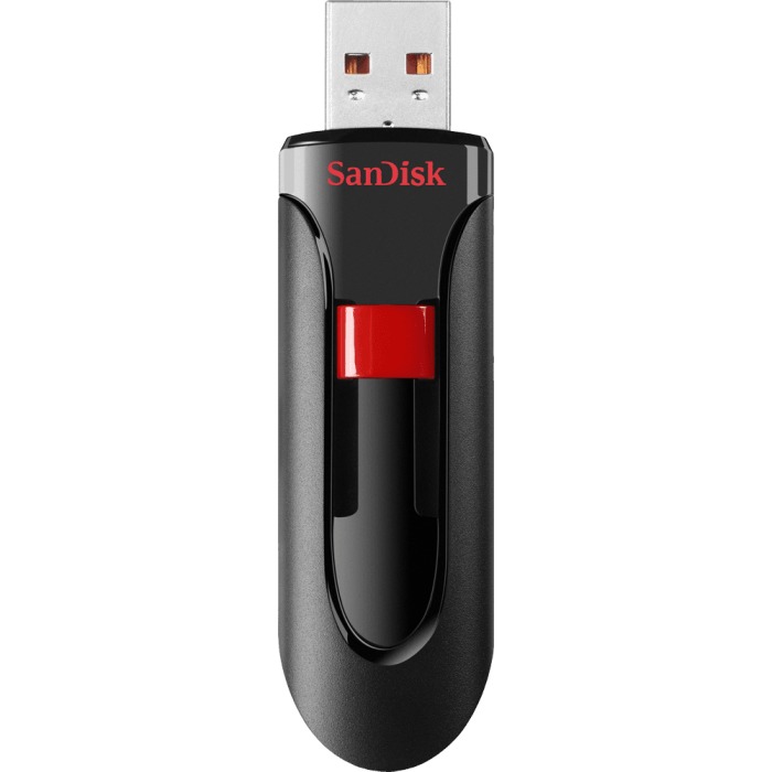 Sandisk Cruzer Glide 128GB USB 2.0 črno-rdeč spominski ključek Sandisk Cruzer Glide 128GB USB 2.0 črno-rdeč spominski ključek