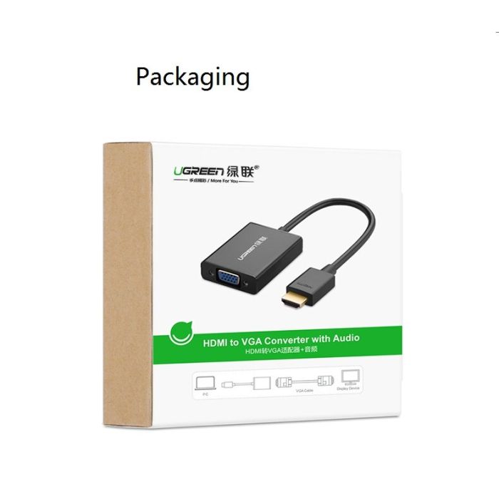 Ugreen Mini DisplayPort na HDMI (Ž) adapter črn - box Ugreen Mini DisplayPort na HDMI (Ž) adapter črn - box