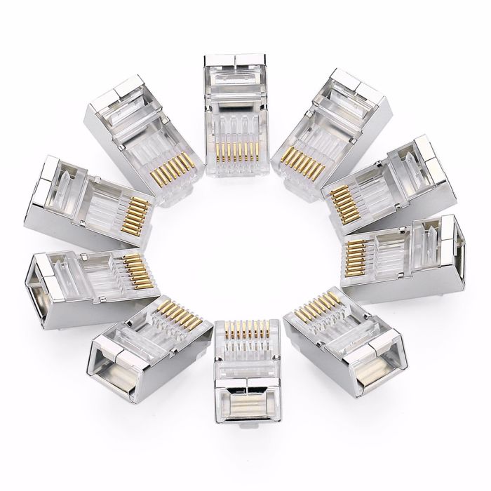 Ugreen RJ45 mrežni konektor Cat6 (paket 10kosov) - polybag Ugreen RJ45 mrežni konektor Cat6 (paket 10kosov) - polybag