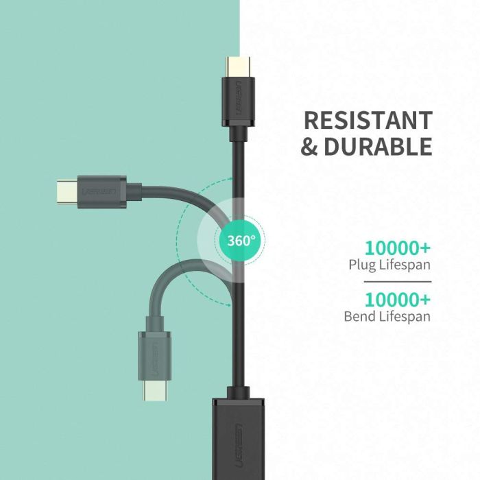 Ugreen USB-C (M) na USB 3.0 (Ž) OTG kabel črn - polybag Ugreen USB-C (M) na USB 3.0 (Ž) OTG kabel črn - polybag