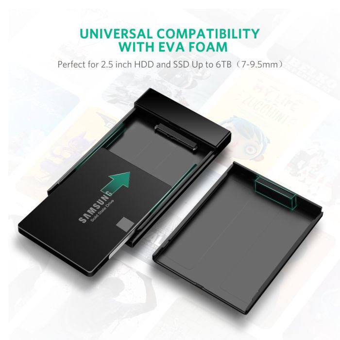 Ugreen 2.5 USB 3.0 na SATA HDD ohišje - box Ugreen 2.5 USB 3.0 na SATA HDD ohišje - box