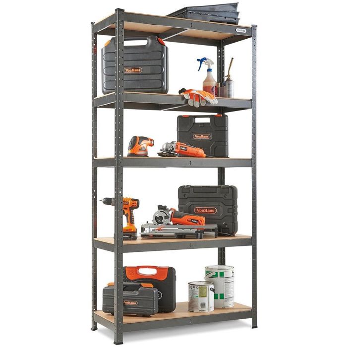VonHaus 1.8m 5 polični regal HAMMERITE VonHaus 1.8m 5 polični regal HAMMERITE
