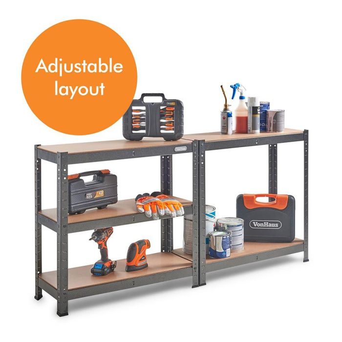 VonHaus 1.5m 5 polični regal HAMMERITE VonHaus 1.5m 5 polični regal HAMMERITE