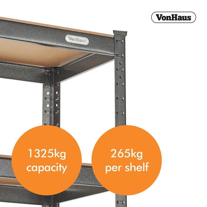 VonHaus Extra Wide 1.8m 5 polični regal VonHaus Extra Wide 1.8m 5 polični regal