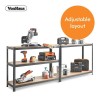VonHaus Extra Wide 1.8m 5 polični regal VonHaus Extra Wide 1.8m 5 polični regal