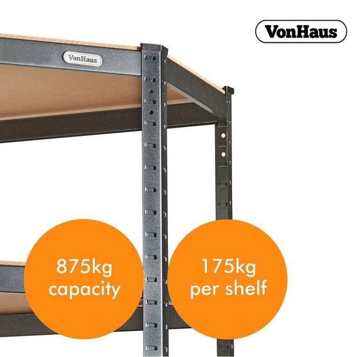 VonHaus kotni regal s 5 policami VonHaus kotni regal s 5 policami